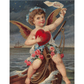 Love-Valentine's Day  Decoupage Paper by Monahan Papers available at Milton's Daughter. Cupid holding heart sailing on boat.  11" x 17".