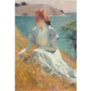 "Margaret Gretchen Strong" by Frank Weston Benson. Reprodcution print on decoupage rice paper available at Milton's Daughter.