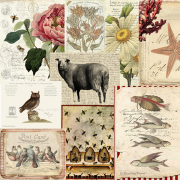 Monahan Papers -Decoupage Paper, Aged Paper for Mixed Media – Milton's ...