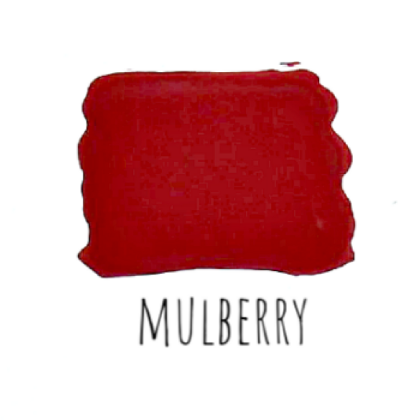 Sample paint swatch of Mulberry (red) by Sweet Pickins Milk Paint available at Milton's Daughter