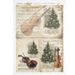 Musical Christmas Scenes - decoupage rice paper by ITD Collection. Size A4 available at Milton's Daughter.