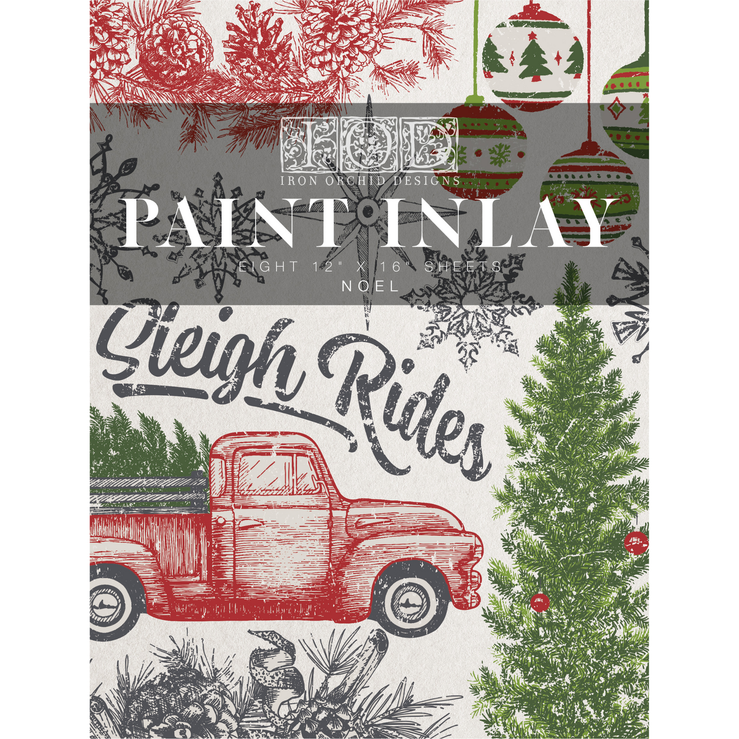 Noel IOD Paint Inlay by Iron Orchid Designs front cover.  Available at Milton's Daughter.