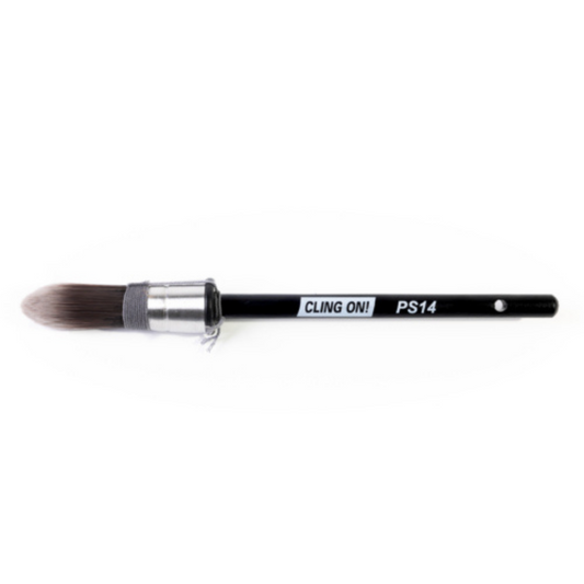 PS14 Pointy Sister brush from Cling On Brushes. 14 mm available at Milton's Daughter.