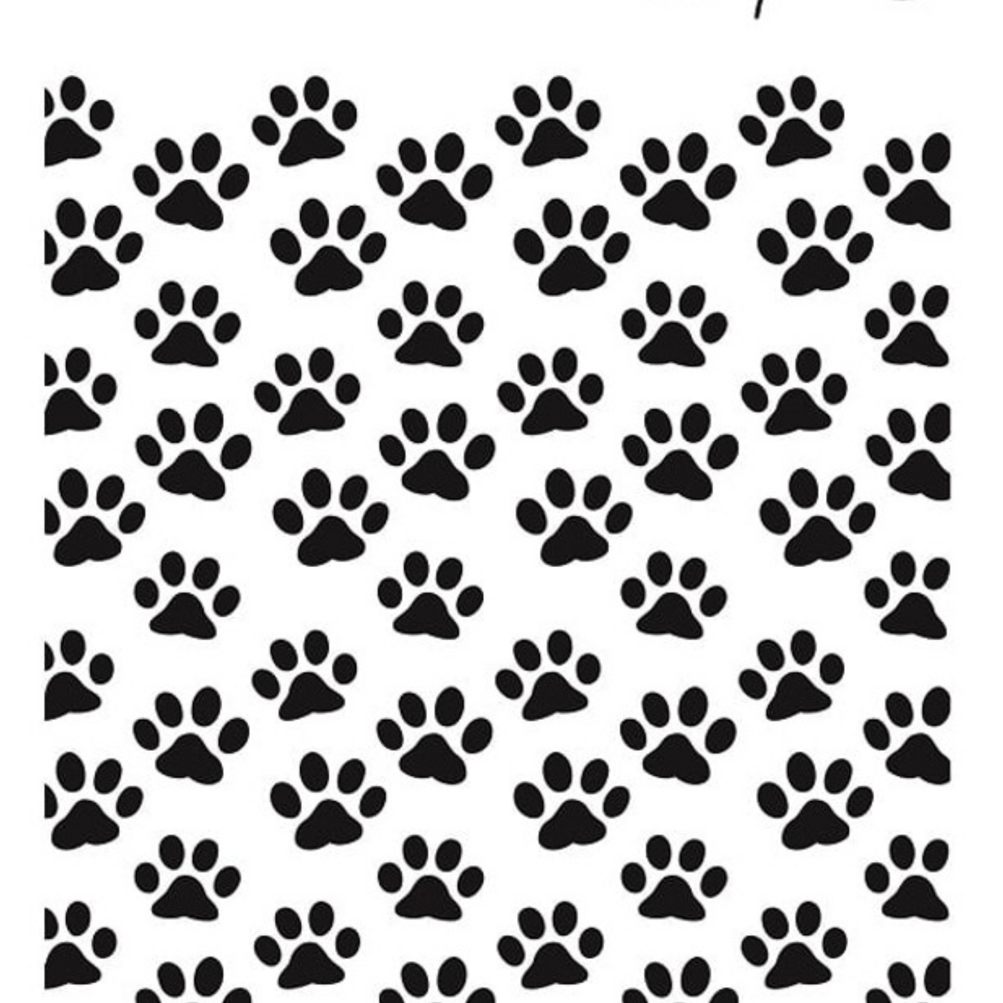 Paw Prints - Stencil by Snipart available at Milton's Daughter.
