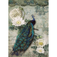"Peacock Majesty" Decoupage Rice Paper by Decoupage Queen available at Milton's Daughter.