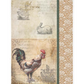 "Rooster, Bunny & Duck" decoupage rice paper by ITD Collection. Size A 4 is available at Milton's Daughter.