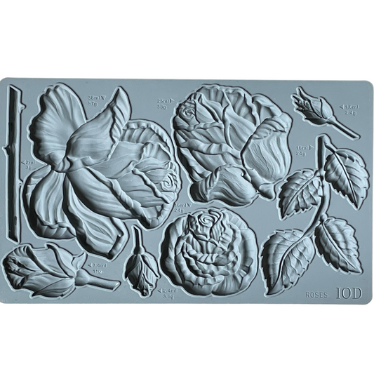 IOD Silicone Mold "Roses" by Iron Orchid Designs available at Milton's Daughter