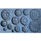 Rosettes- IOD Silicone Mold by Iron Orchid Designs available at Milton's Daughter. 