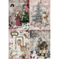 "Shabby Christmas 4 Pack" decoupage rice paper by Decoupage Queen. Available at Milton's Daughter