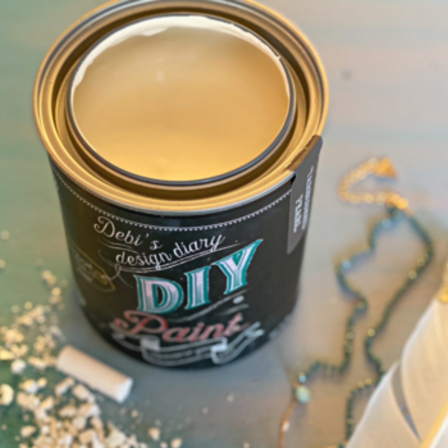 Debi's Design Diary DIY Paint in Tarnished Pearl (antique white) at Milton's Daughter