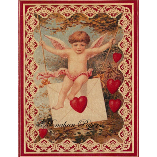 "Letters of Love-V62" decoupage paper by Monahan Papers. Size 11" x 17" available at Milton's Daughter.