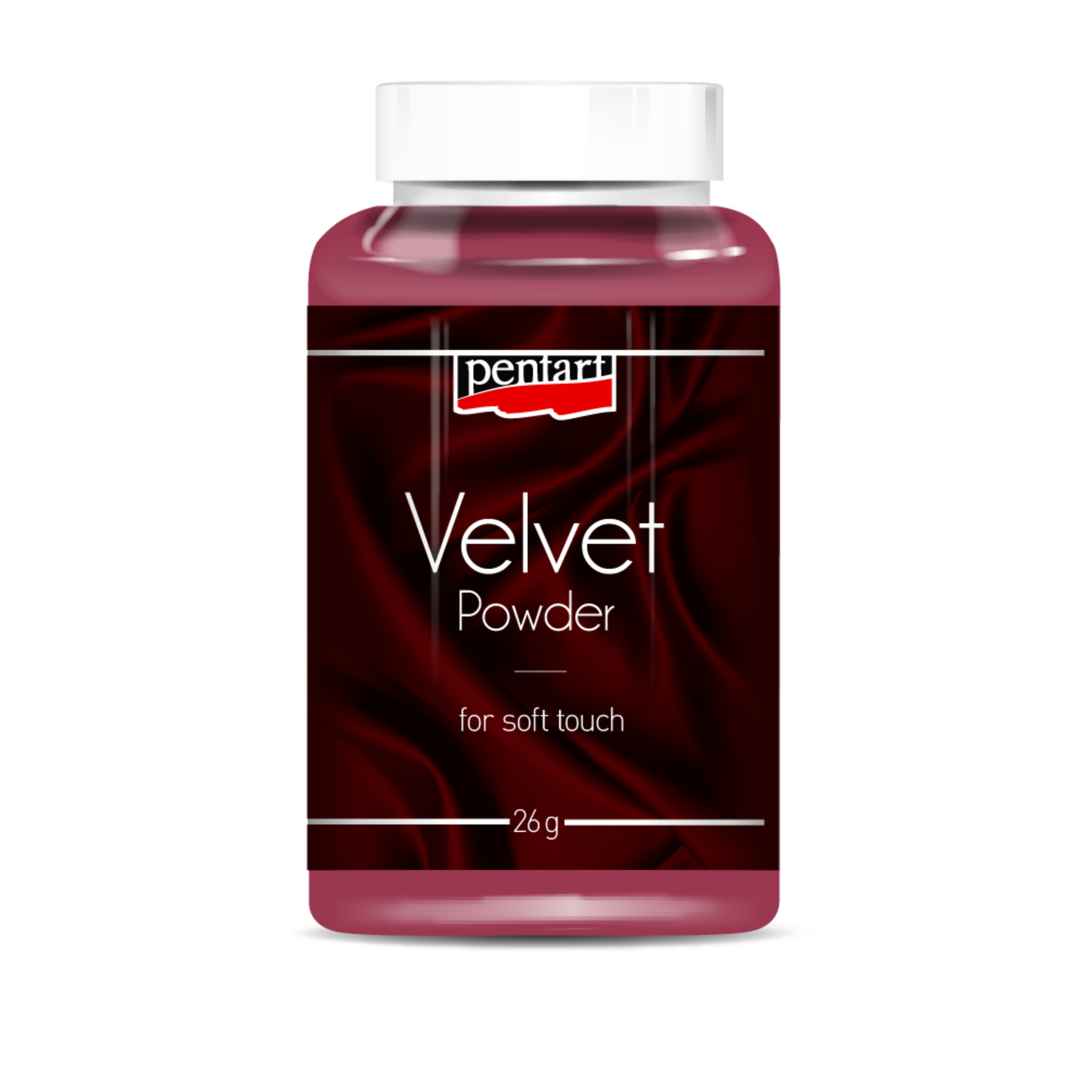 Velvet Powder by Pentart. Garnet Red available at Milton's Daughter.