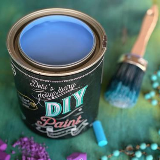 Debi's Design Diary DIY Paint in Water Lily (periwinkle blue) at Milton's Daughter