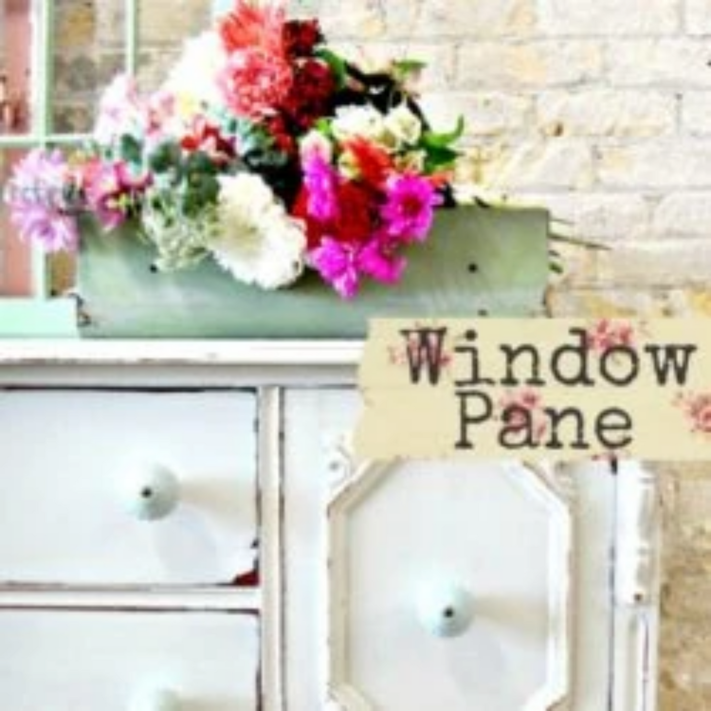 Credenza painted in Window Pane (off white) by Sweet Pickins Milk Paint available at Milton's Daughter