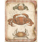 Red Crab Trio - X274- Decoupage Paper by Monahan Papers. 11" x 17" available at Milton's Daughter