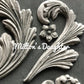 IOD Acanthus scroll mold casting acanthus leaf closeup greyscale at Milton's Daughter