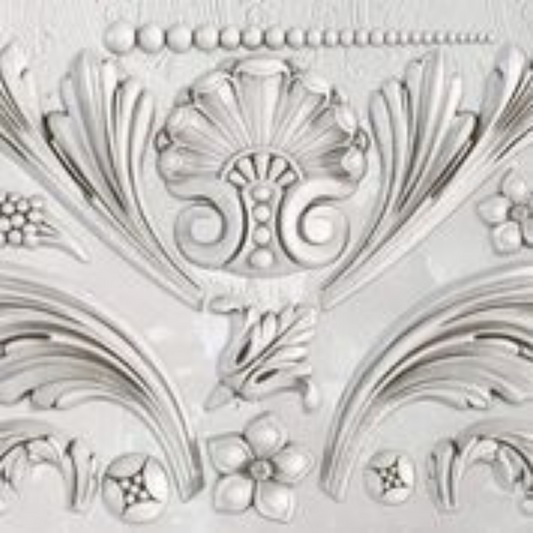 IOD Acanthus scroll mold castings white at Milton's Daughter