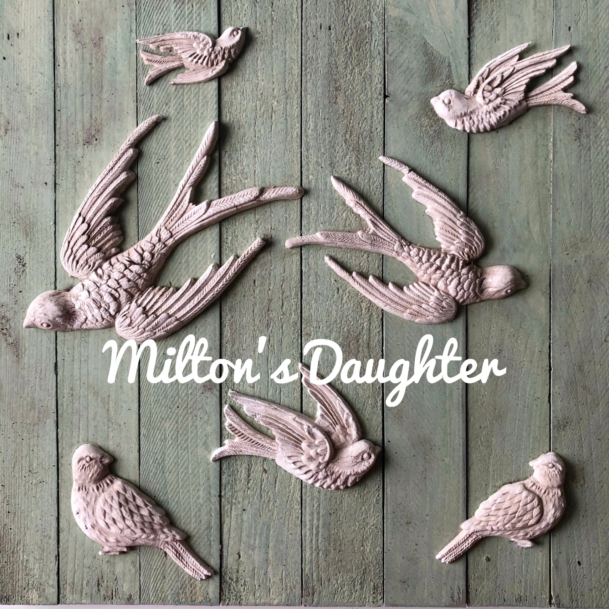 IOD Birdsong mold multiple bird castings at Milton's Daughter