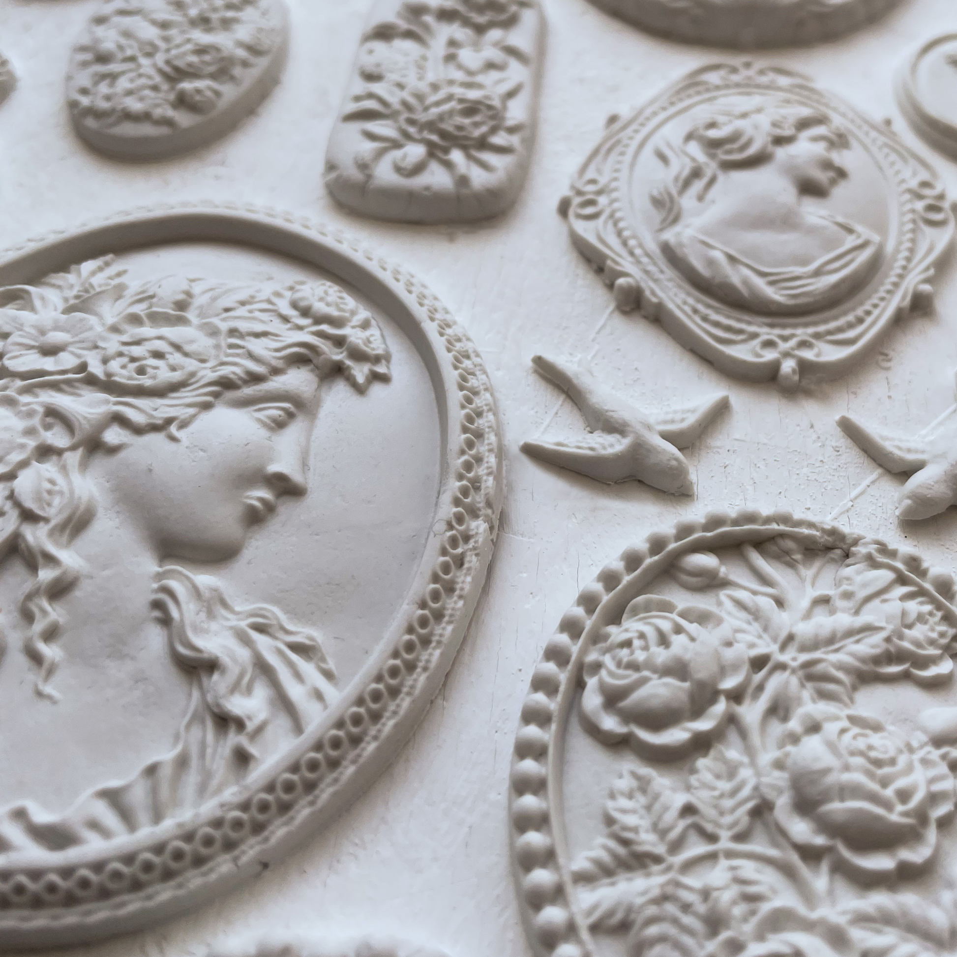 Castings of Cameos IOD mold by Iron Orchid Designs available at Milton's Daughter