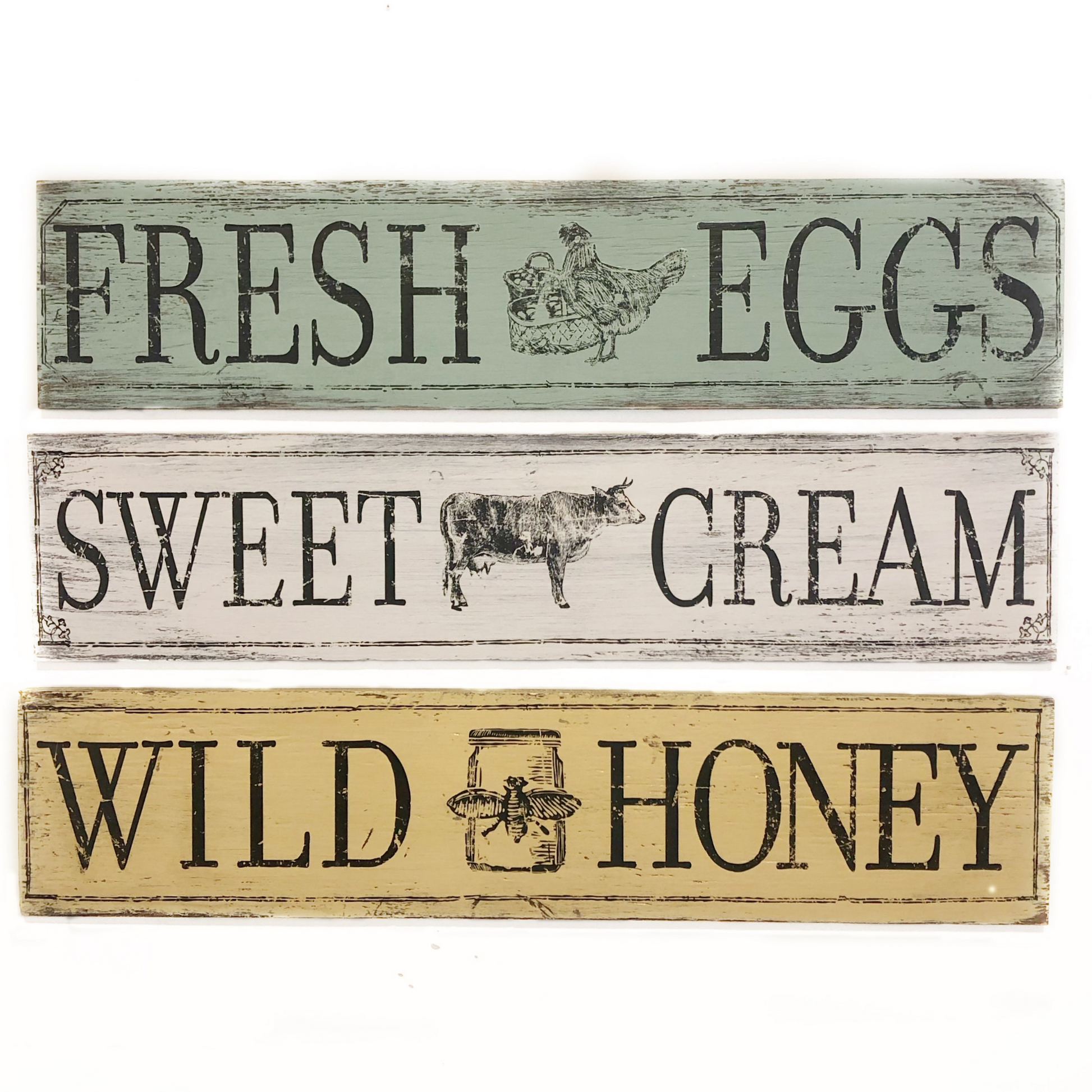 Detail of Farm House Signs from Farmhouse Sign DIY Craft Kits for Adults available at Milton's Daughter