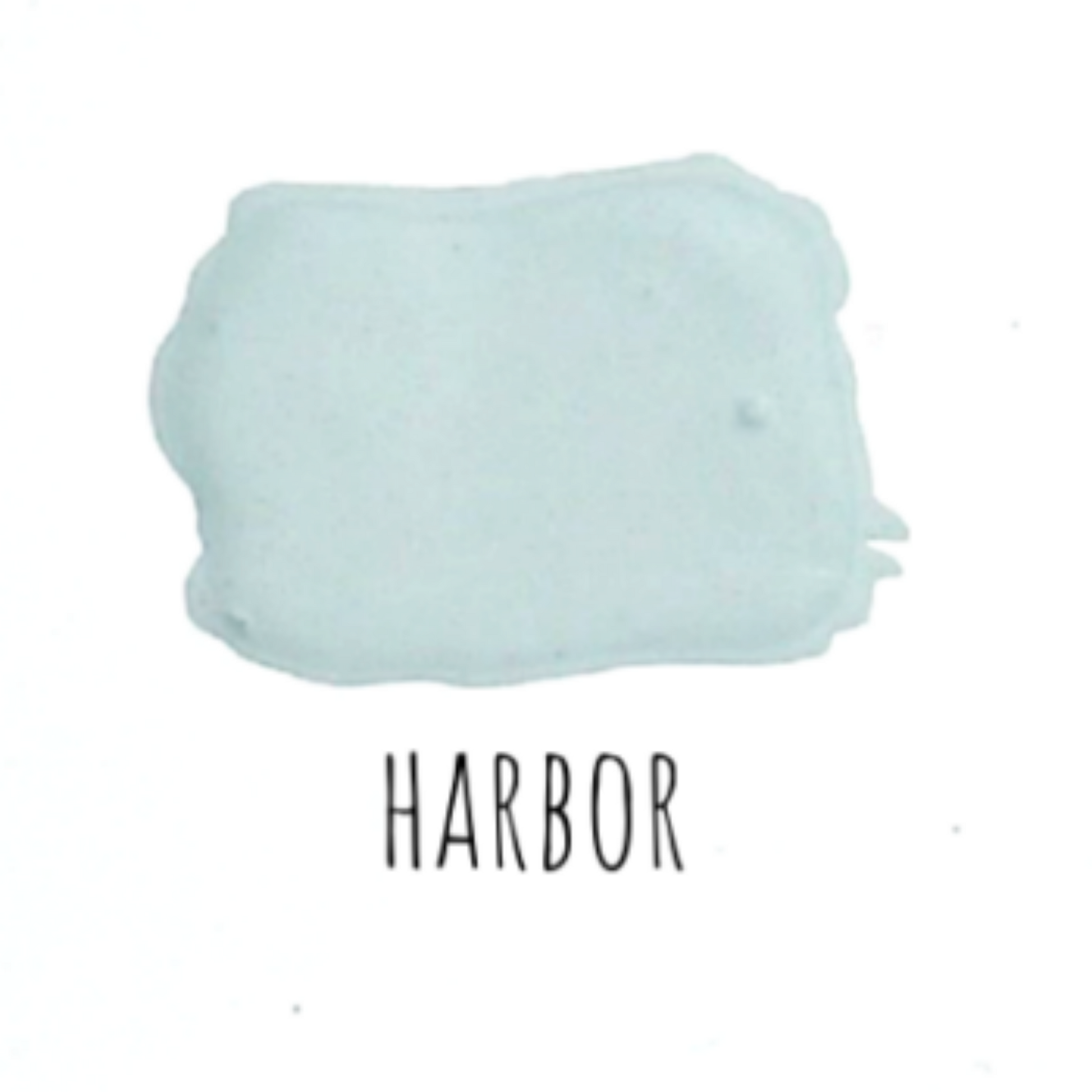 Paint swatch sample of Harbor (light blue) by Sweet Pickins Milk Paint available at Milton's Daughter