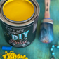 Debi's Design Diary DIY Paint in Liquid Sunshine (bright yellow) at Milton's Daughter