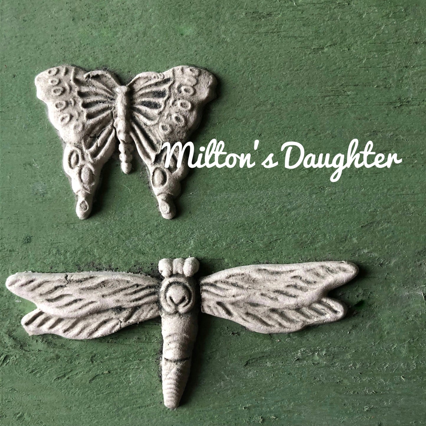 Monarch mold by Iron Orchid Designs.  Butterfly and Dragonfly Castings close up at Milton's Daughter