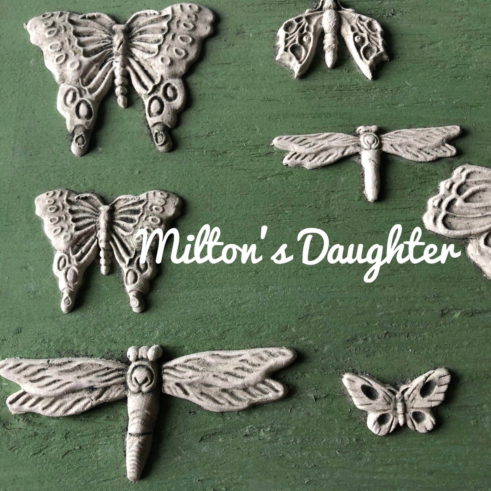 Monarch Mold by Iron Orchid Designs. Sample butterfly castings assorted at Milton's Daughter