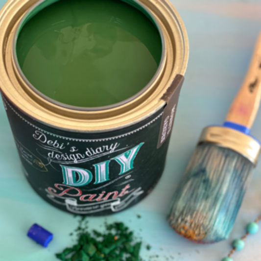 Debi's Design Diary DIY Paint in Monet's Garden (Emerald green) at Milton's Daughter