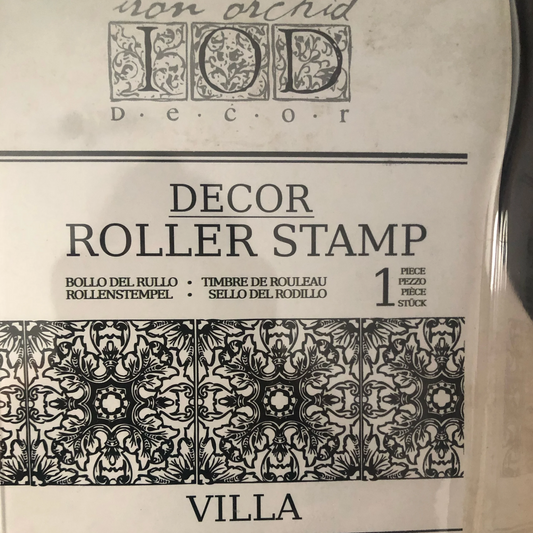 IOD Roller Stamp "Villa" close up pattern detail at Milton's Daughter